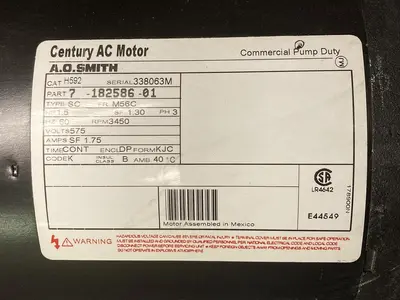 Used AO SMITH 7-182586-01 Industrial Controls Ohio US | Surplus Asset Holdings #1243146
