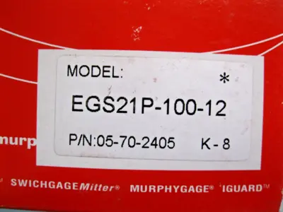 NEW Murphy EGS21P-100-12