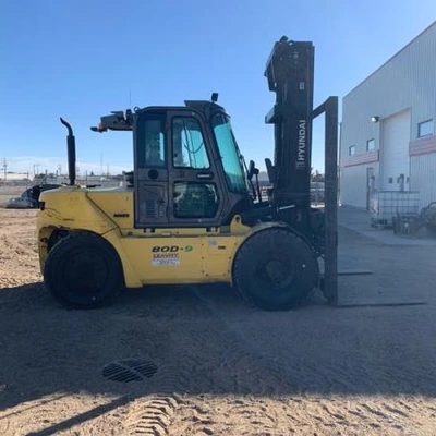 Used 2017 HYUNDAI 80D-9 Internal Combustion Forklifts: Pneumatic Tire Saskatchewan CA | Leavitt Machinery #1443684