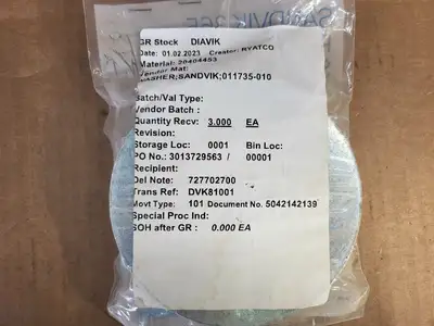 NEW SANDVIK 011735-010