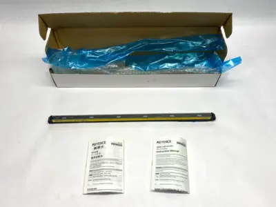New | in-Stock KEYENCE Safety Light Curtain Receiver, Slim Type 24 Beam Axes Light Curtains & Grids Michigan US | Maverick Industrial Sales #1392762
