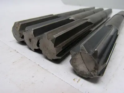 NATIONAL 1" Reamer #1 MT 8 Flute 10" O.A. 2"+ Cutter Length Lot/4