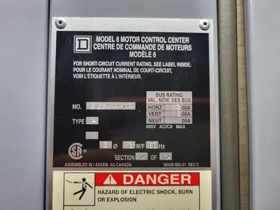 USED SQUARE D MODEL 6
