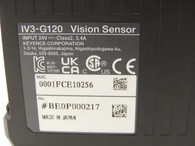 Keyence IV3-G120 Compact Vision Sensor Amplifier Module 24VDC