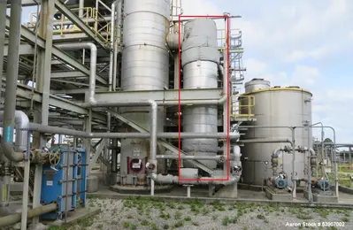 Used Heat Transfer Systems Tube Reboiler/Heat Exchanger – 7062 Sq Ft, 304L SS, Vertical/Horizontal