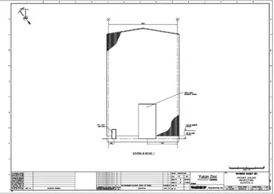 WARDROP Engineered Building, 98' x 52" x 74' height to Crane Rail