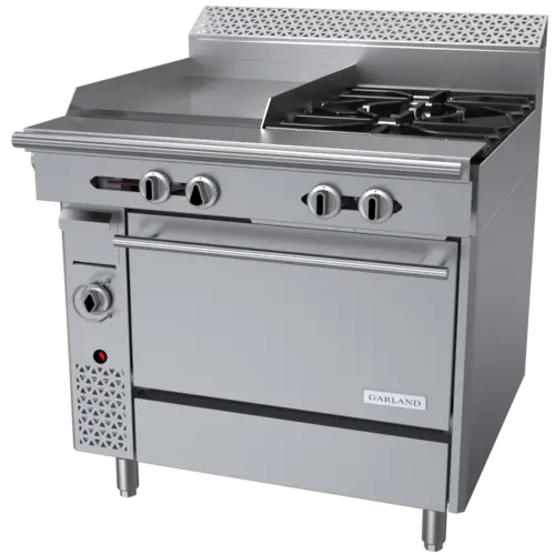 Garland C36-4R 36" 2 Burner Gas Range w/ Griddle & Standard Oven, Natural Gas