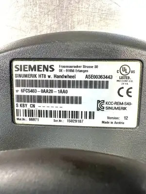 Siemens 6FC5403-0AA20-1AA0 Sinumerik HT8 6FC5403-0AA20-1AA0 VER.12 (6.4.5)