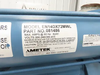 Used AMETEK _UNKNOWN_ Centrifugal Blowers Indiana US | Arrow Industrial #1366616