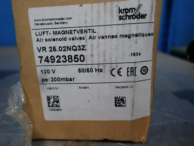 New | in-Stock KROM SCHRODER VR25.02NQ3Z Solenoid Valves Ohio US | HGR 24 #914455