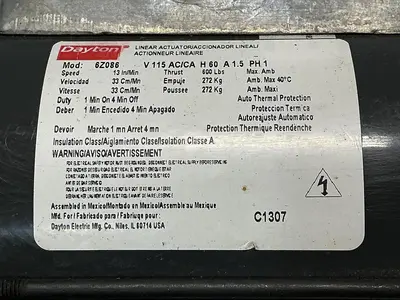 USED DAYTON 6Z086