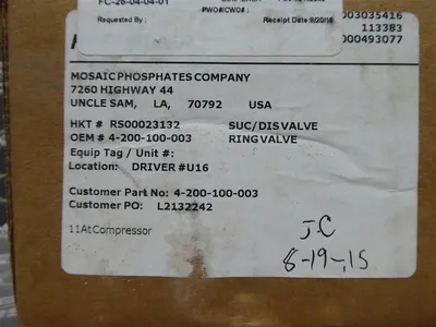 Hoerbiger 4-200-100-003 Compressor Suction / Discharge Ring Valve New NIB