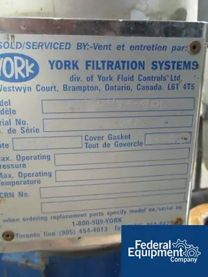 USED York-Shipley 8" YORK BASKET FILTER, S/S, 150#