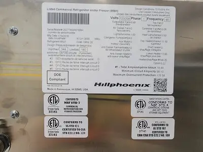USED 2016 HILLPHOENIX SBI6181RH