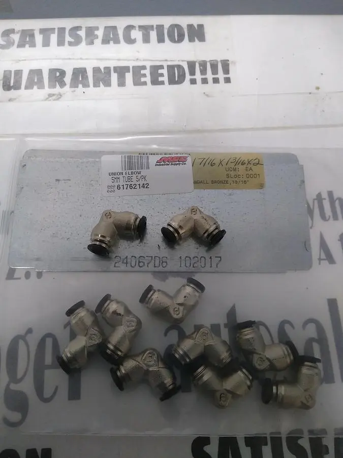 UNBRANDED,61762142,TUBE UNION ELBOW 5MM OD LOT OF 10