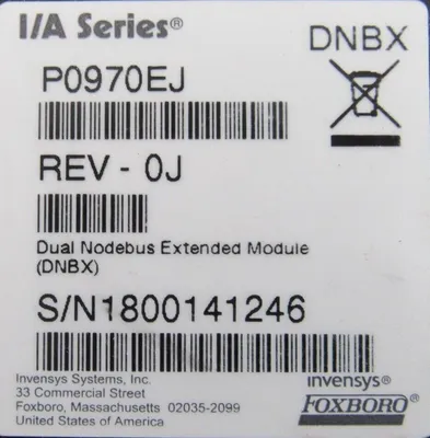 USED FOXBORO P0970EJ DNBX INTERFACE EXTENDER MODULE REV-0J