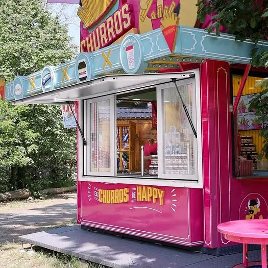 Concession Window 53"x33",  Food Truck Service Window with 4 Horizontal Sliding Windows & Awning Door & Drag Hook  -9 SIZES AVAILABLE