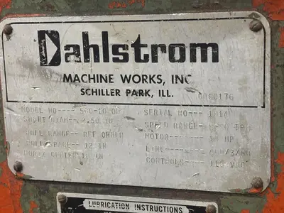 8 STAND X 2.5" X 12" ROLLSPACE DAHLSTROM MODEL 500-10-OB ROLLFORMER: STOCK #22627