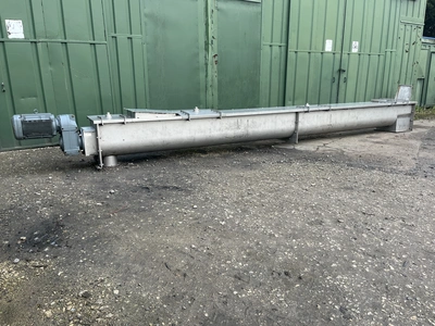 Stainless Steel U section  Conveyor 400 mm dia 450 x 7m long