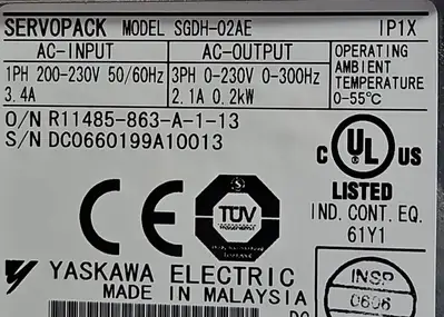 USED Yaskawa SGDH-02AE