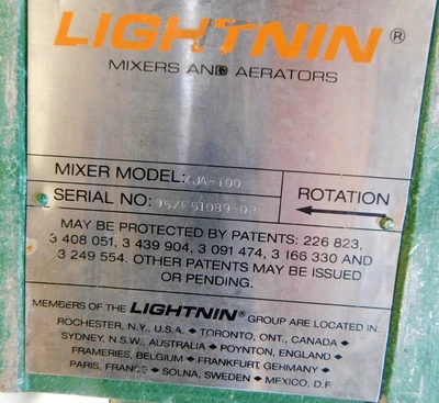 USED LIGHTNIN AIR MIXER XJA-100