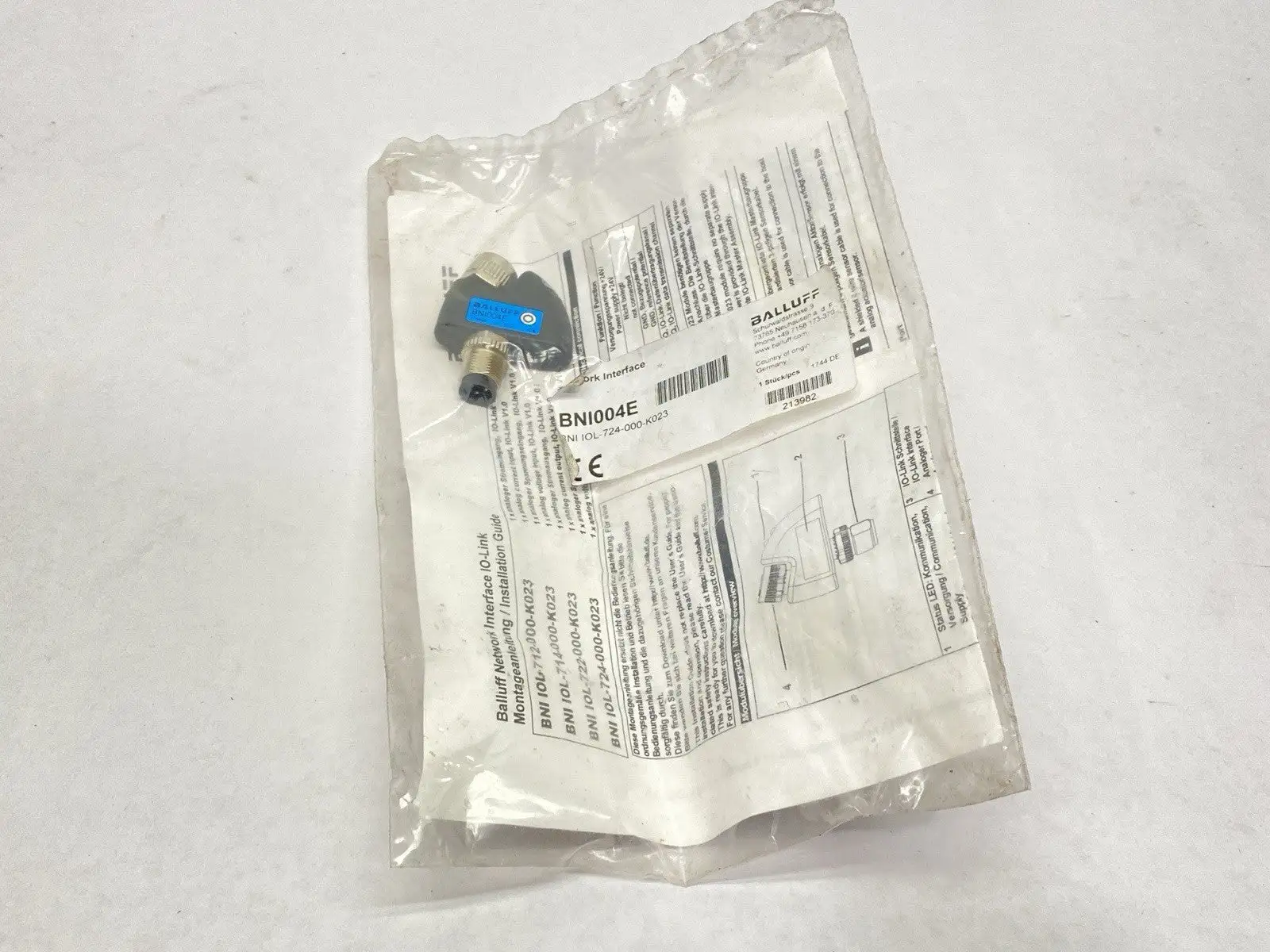 NEW BALLUFF SIGNAL CONVERTER COMMUNICATION ADAPTER BNI IOL-724-000-K023