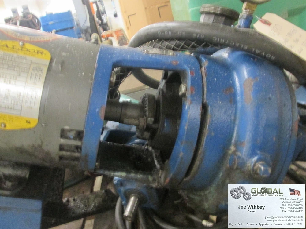Baldor JPM3558T 2HP Electric Motor w/ Carver 53164 Pump, 1725 RPM, Good Cond.