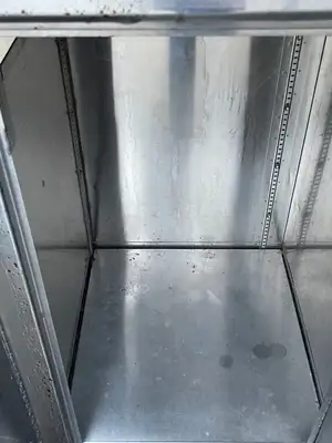 Used Falcon Restaurant Supply Used 60" Stainless Steel Condiment Station Cabinet with Trash Can Compartment - SS203 Restaurant Equipment (Miscellaneous) Illinois US | Falcon Restaurant Supply #1376235