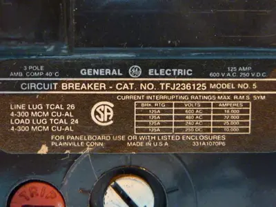USED GENERAL ELECTRIC / GE TFJ236125