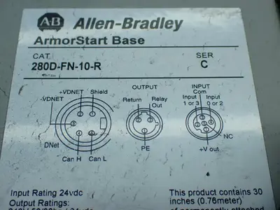 USED ALLENBRADLEY 280DFN10R