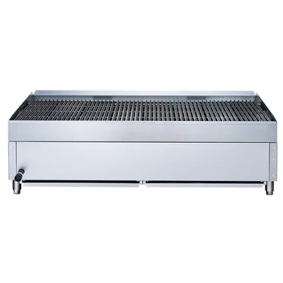 New | in-Stock Dukers New Dukers DCCB48 48 in. W Countertop Charbroiler Chargrill Grill 140,000 BTU Broilers Illinois US | Falcon Restaurant Supply #1376267