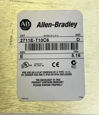 USED ALLEN-BRADLEY 2711E-T10C6