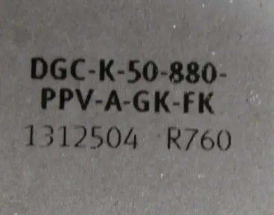 NEW FESTO DGC-K-50-880-PPV-A-GK-FK LINEAR ACTUATOR 1312504 DGCK50880PPVAGK