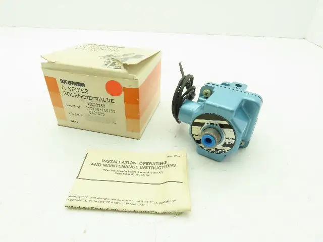 Honeywell Skinner A5LB2252 Solenoid Valve 3-Way NO 120V 250 PSI 1/4" 1/8" NPT