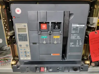 Masterpact Low-Voltage Switchgear Section w/ 3 x NW12H1 Air Circuit Breakers - Metal-Enclosed - NEMA 1 - 600V