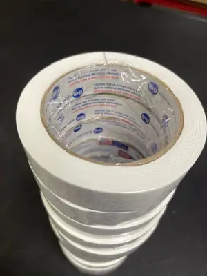 New | in-Stock Intertape New 12 Rolls of Intertape White Strapping Tape 1"x60yds Shipping Supplies Illinois US | Falcon Restaurant Supply #1376391