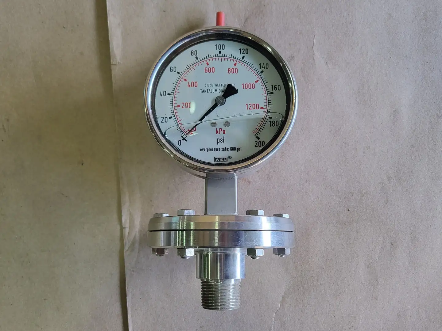 0-200 PSI Pressure Gauge