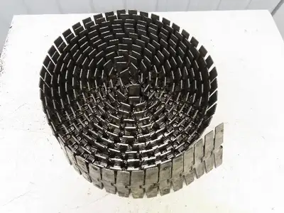 System Plast 881 Stainless Steel TableTop Conveyor Chain Side-Flexing 7.5"x 34'