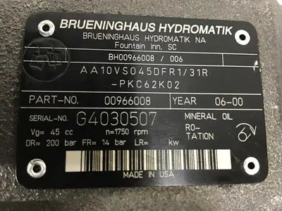 USED REXROTH AA10VS045DFR131RPKC62K02