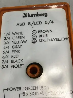 USED LUMBERG ASB8/LED5/4