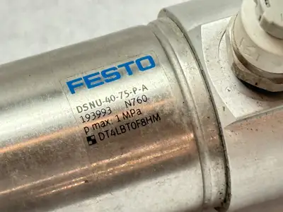 DSNU-40-75-P-A | Festo  Pneumatic Cylinder 40mm Bore 75mm Stroke - Used