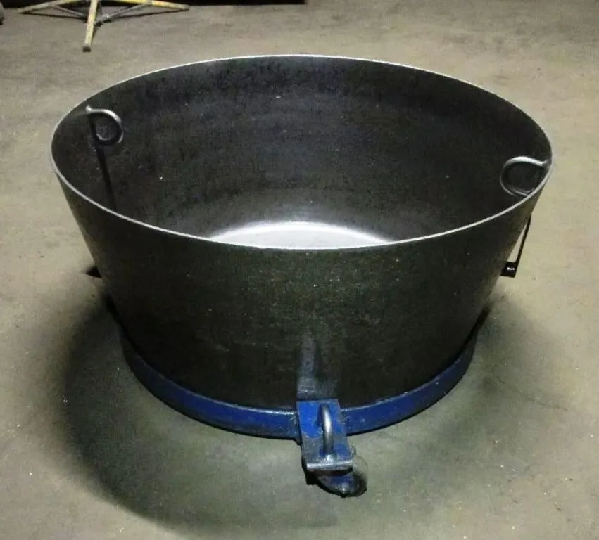 Barrett 1100-E chip basket with cart.