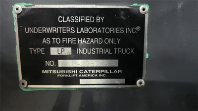 5,000 LB Mitsubishi FGC25K Forklift