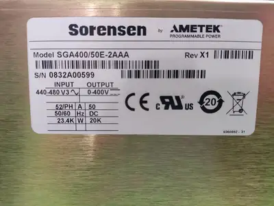USED SORENSEN SGA400/50E-2AAA