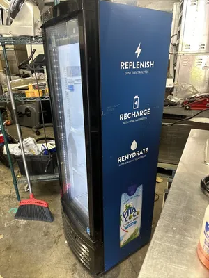 174-0210 IDW G-9 N334B Self Contained Vertical Glass Door Cooler