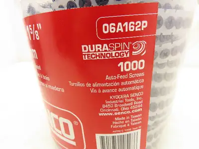 Senco 06A162P Dura Spin Drywall Screw #6 x 1-5/8" #2 Philips 1000 pk Lot of 2