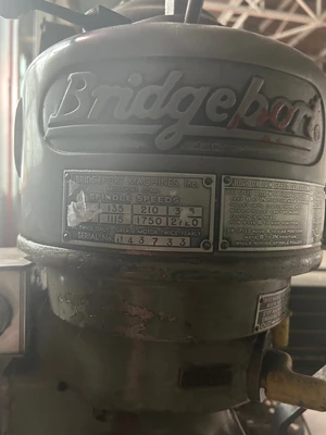 Bridgeport Series 1 Knee Mill