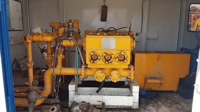 USED SJ PETRO SJ-300 TRIPLEX MUD PUMP