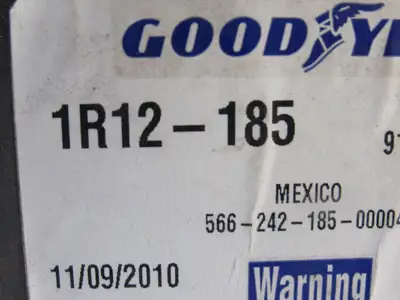 Goodyear  1R12-185 Airbag/Airspring Suspension Rolling Lobe