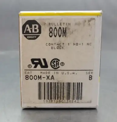 ALLEN-BRADLEY 800M-XA Ser B CONTACT 1 NO-1 NC BLOCK. 4E-35